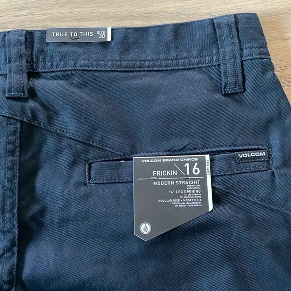 Volcom Black Frickin Modern Straight Size 30X34 NWT - Picture 9 of 12